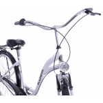 Mestský bicykel 28" Kozbike K51 3 prevodový Bielo-čierny